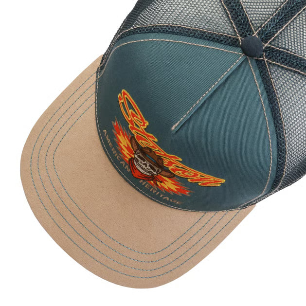 Stetson Western Skull Trucker Cap