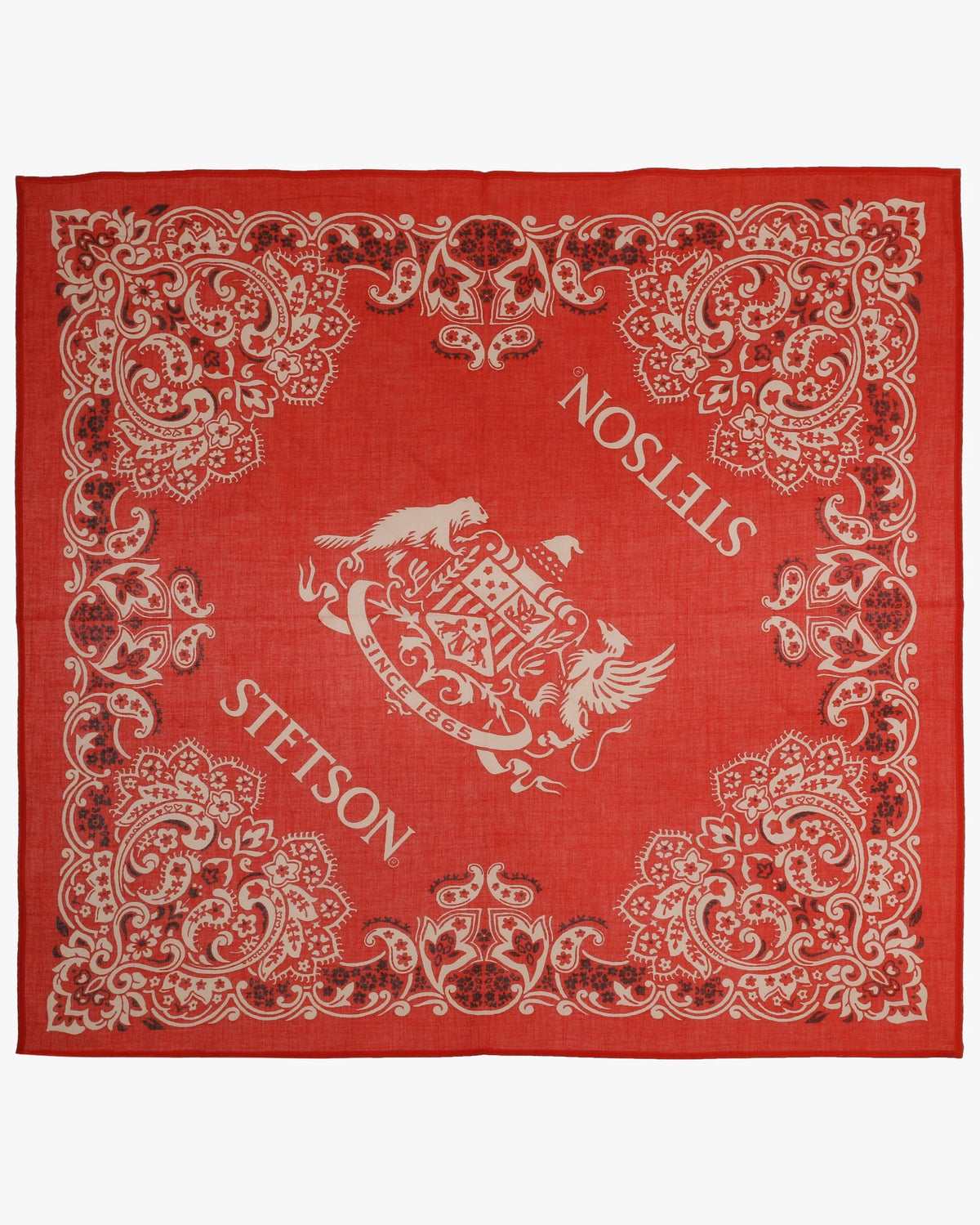Stetson Red  Cotton Bandana