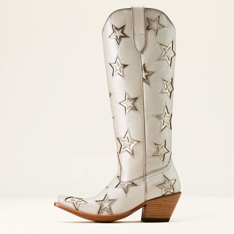 Ariat Casanova Star X Toe Western Boot Ivory Pearl