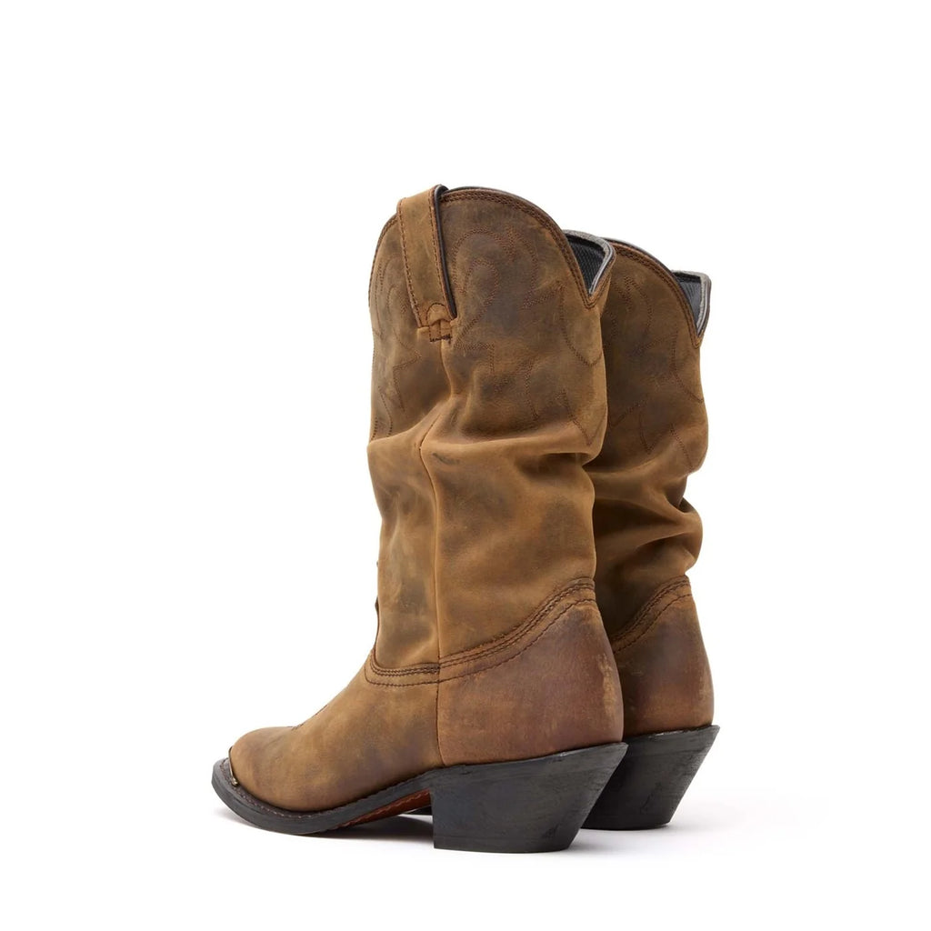 Durango Slouch Western Boots Distressed Tan