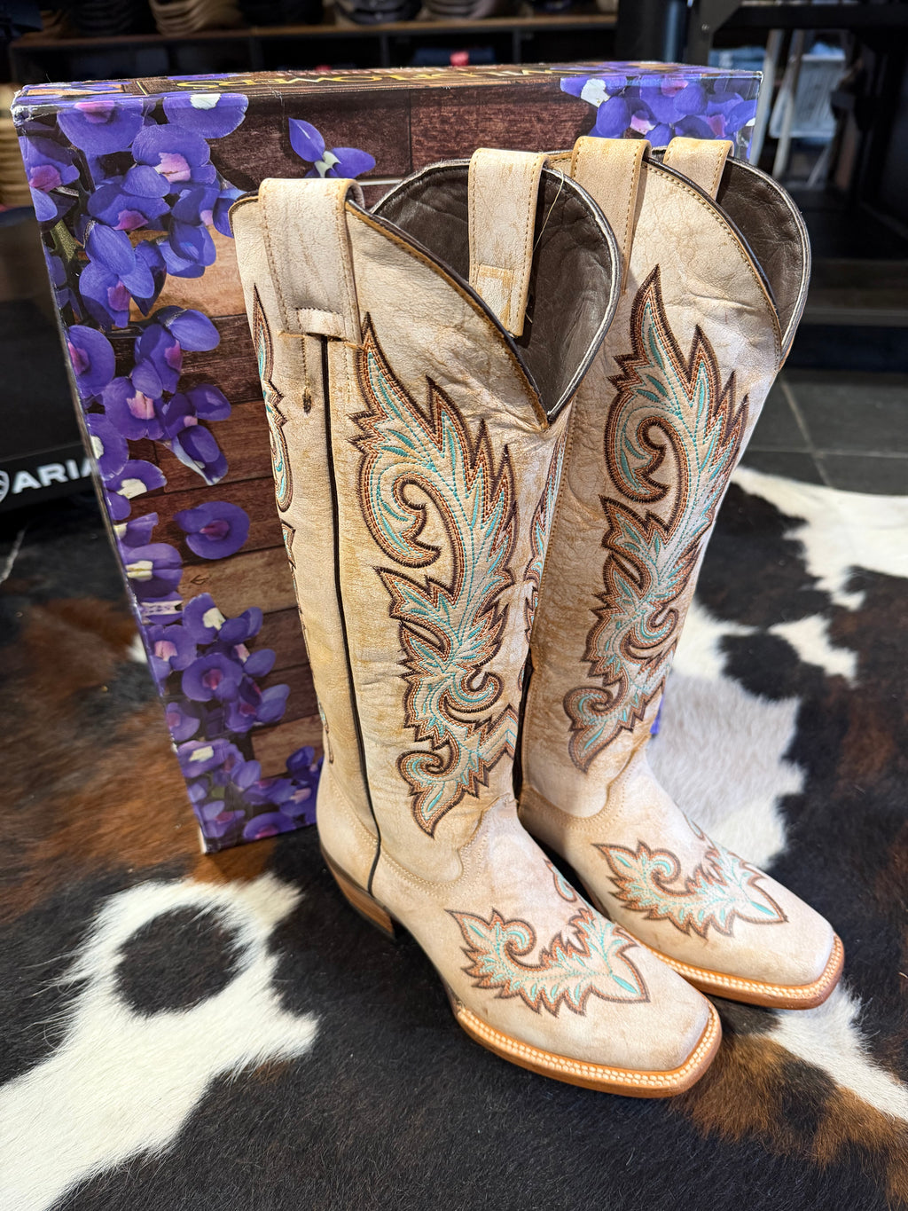 Wildflower Alaska Square Toe Cowboy Boots