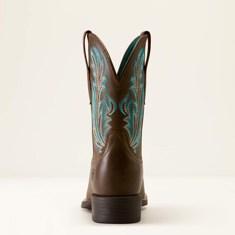 Ariat Round Up Filly Wide Square Toe Western Boot