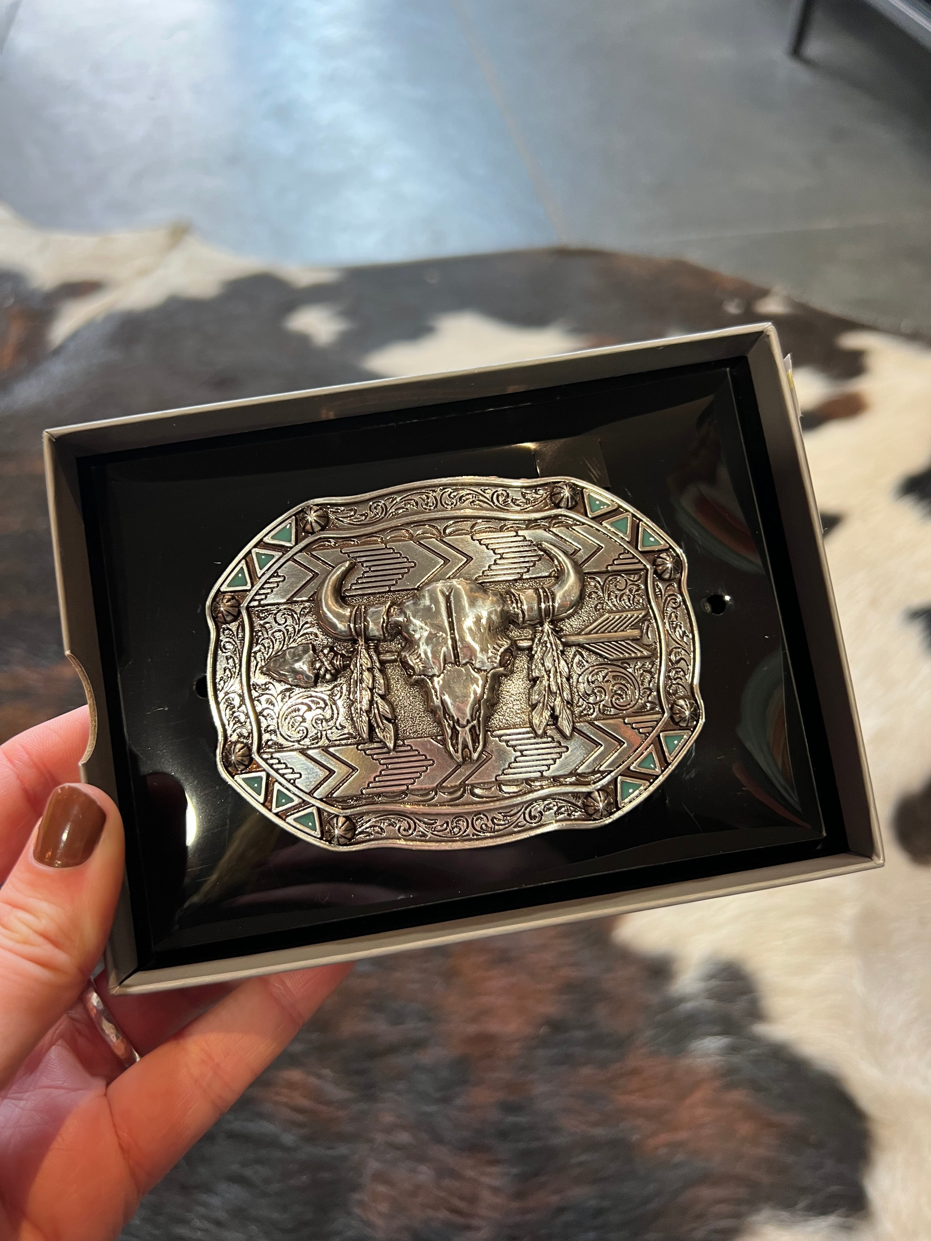 Nocona Southwestern Skull Buckle