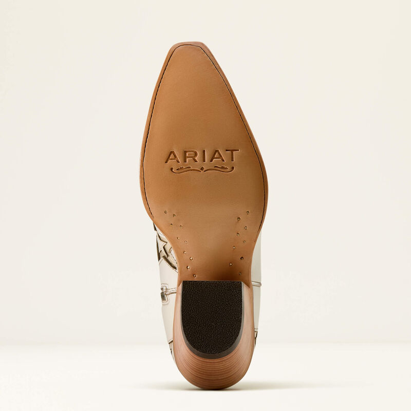 Ariat Casanova Star X Toe Western Boot Ivory Pearl
