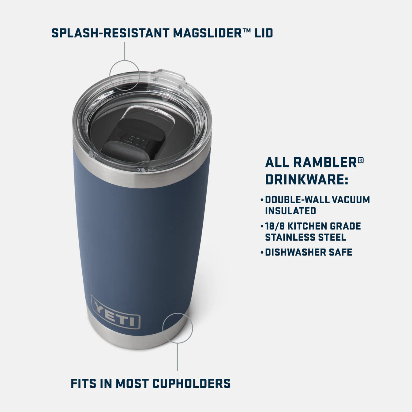YETI 20oz Tumbler Black