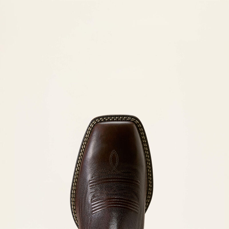 Ariat Booker Chelsea Wide Square Toe Western Boot Chocolate Chip
