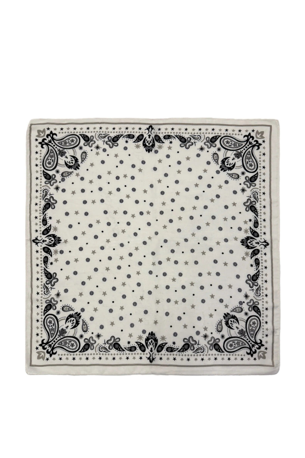 White Paisley Wild Rag Bandana
