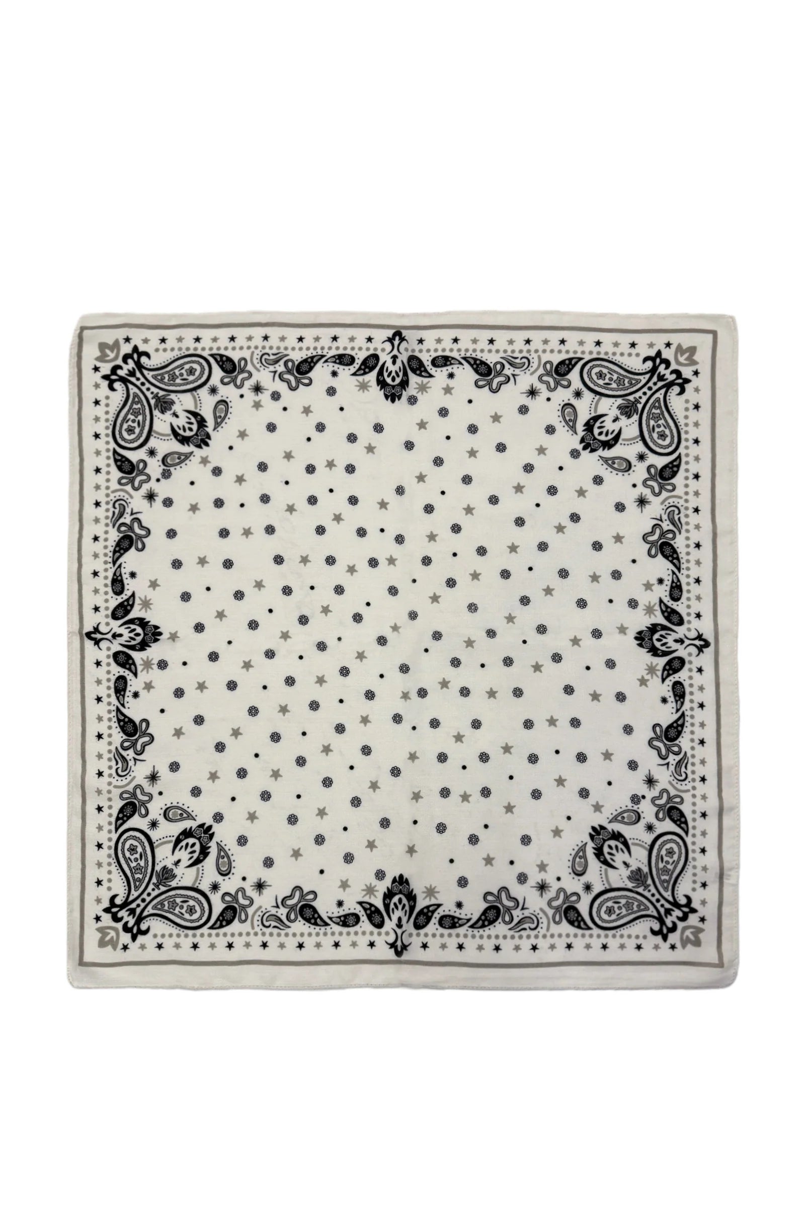 White Paisley Wild Rag Bandana