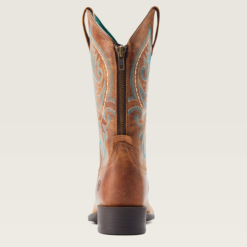 Round Up Back Zip StretchFit Western Boot