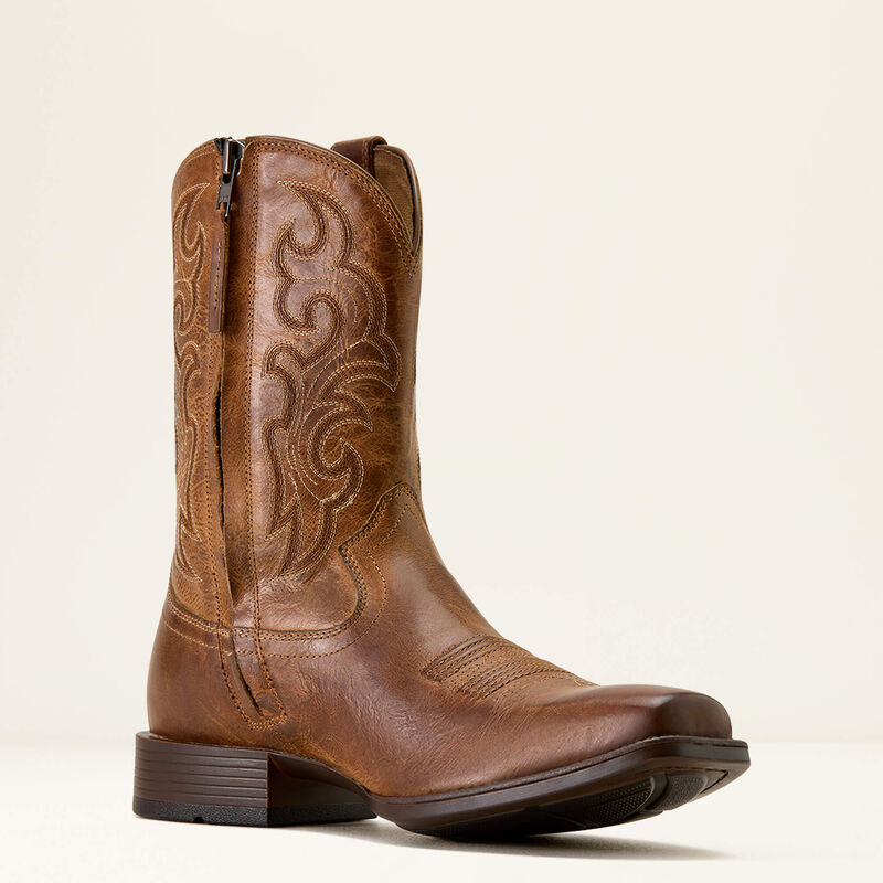 Bodie Square Toe Zip Western Boot