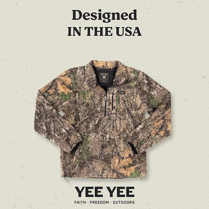 Yee Yee Pull Over Sherpa Fleece Realtree Camo