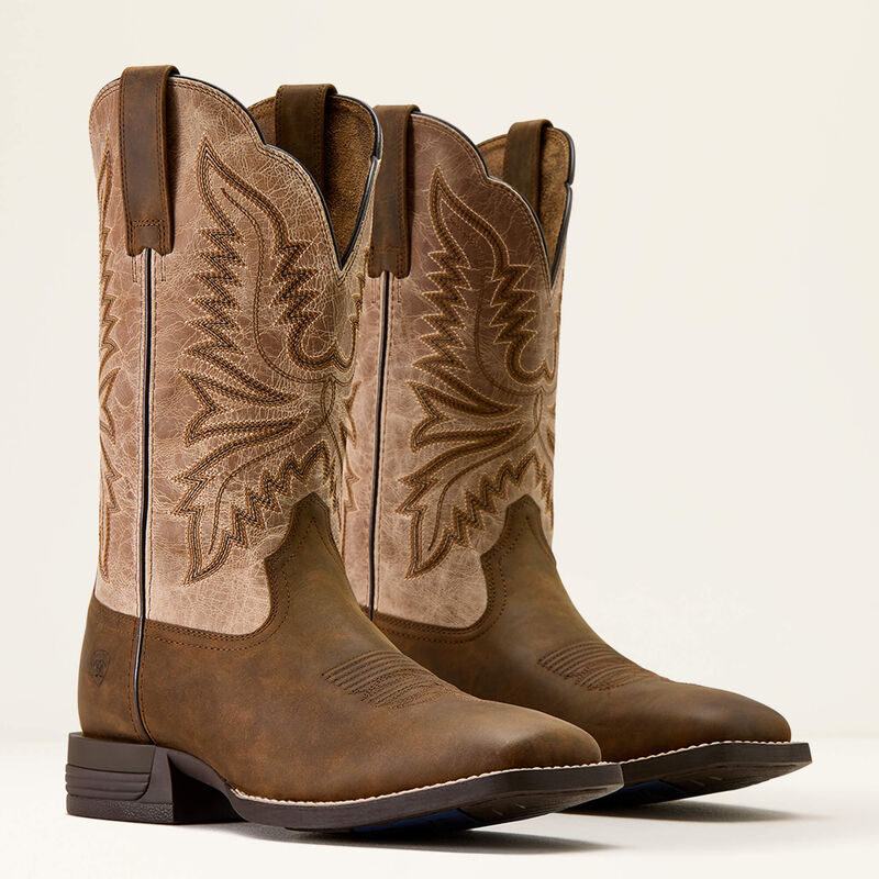 Brush Creek Wide Square Toe Western Boot