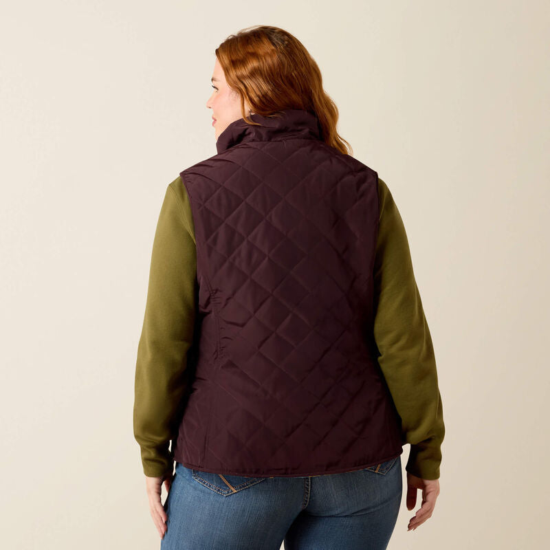 Ariat Dilon 2.0 Reversible Insulated Gilet Chocolate Plum
