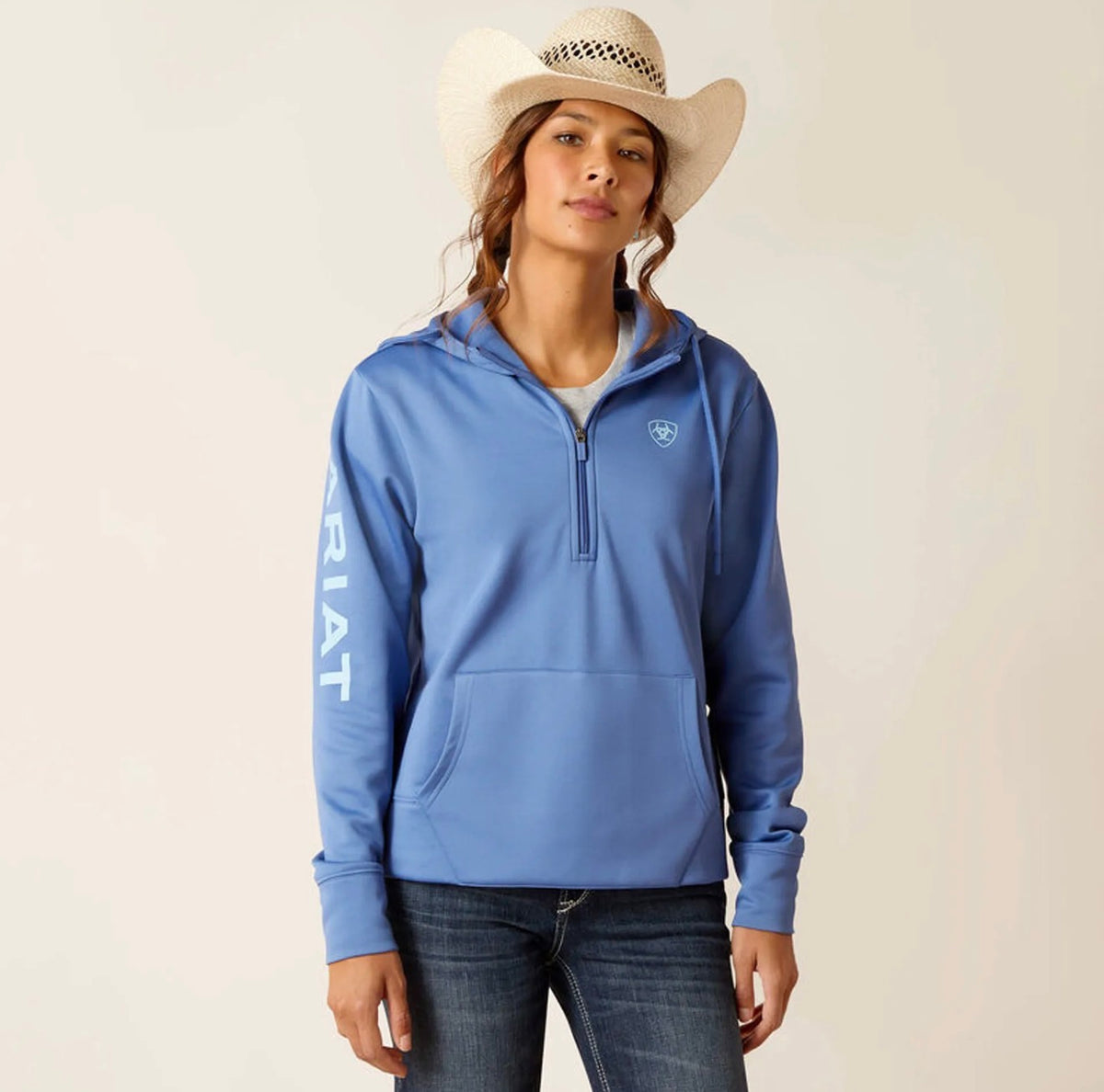 Ariat Tek Hoodie 1/2 Zip Dutch Blue