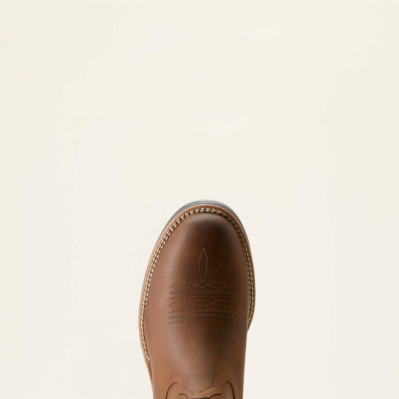 Ariat Ridgeback Round Toe Western Boot Distressed Tan