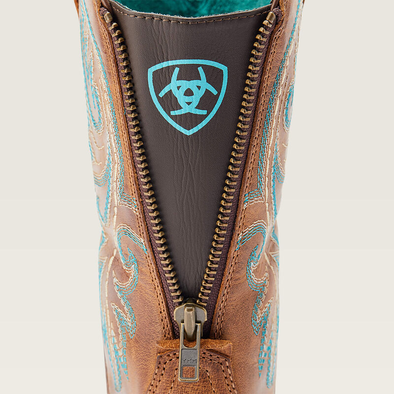 Round Up Back Zip StretchFit Western Boot