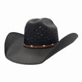 American Hat Makers Black Coyote Straw Cowboy Hat