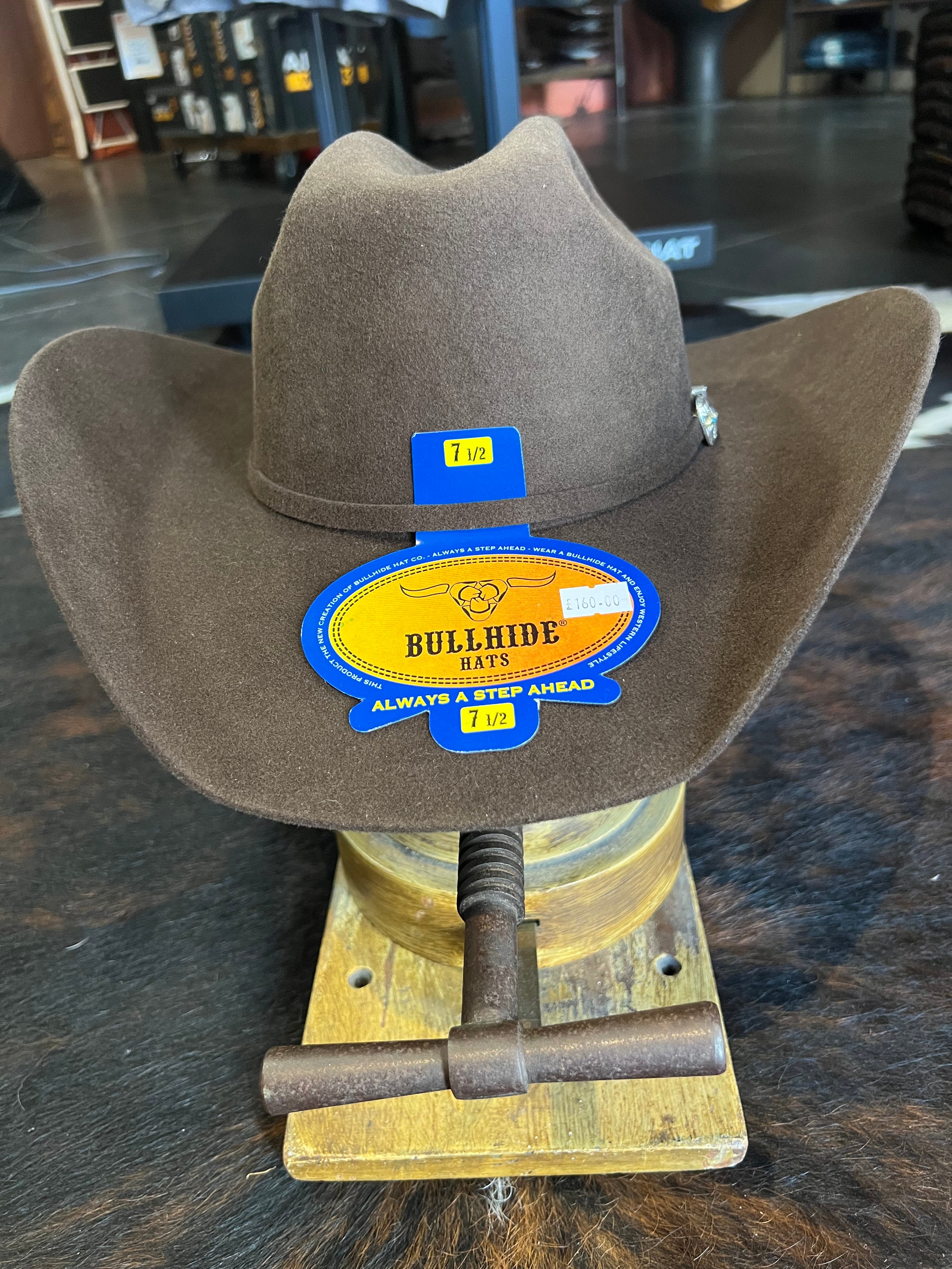 Bullhide 8X Chocolate Brown Cattleman Cowboy Hat
