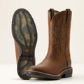 Ariat Ridgeback Round Toe Western Boot Distressed Tan