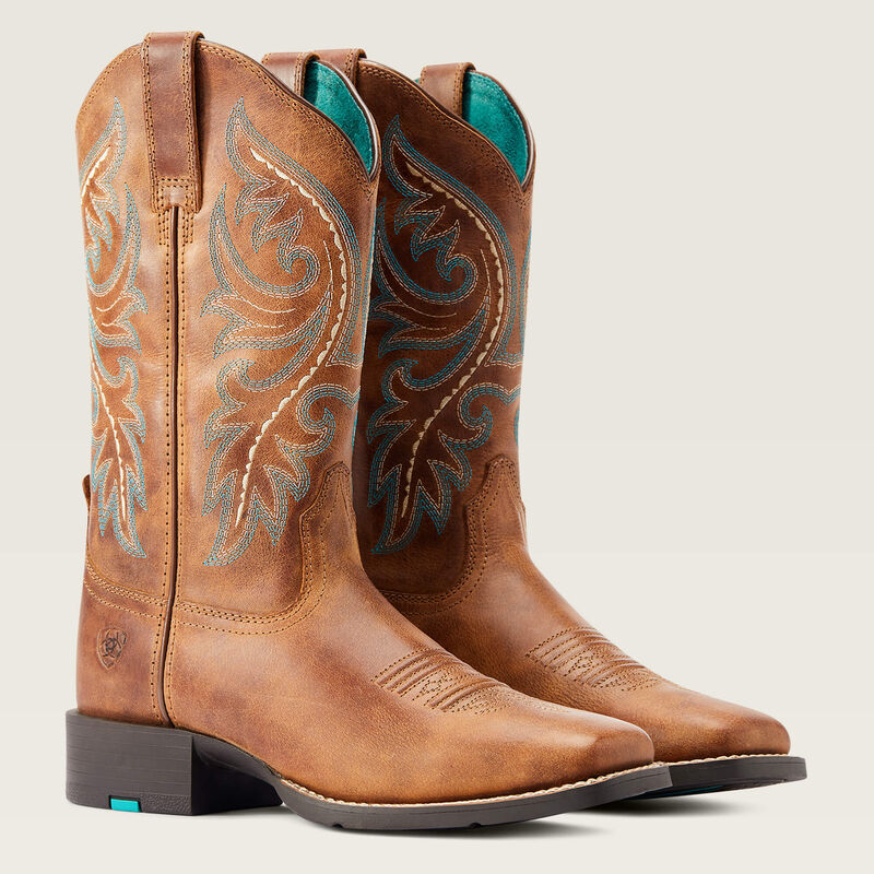Round Up Back Zip StretchFit Western Boot