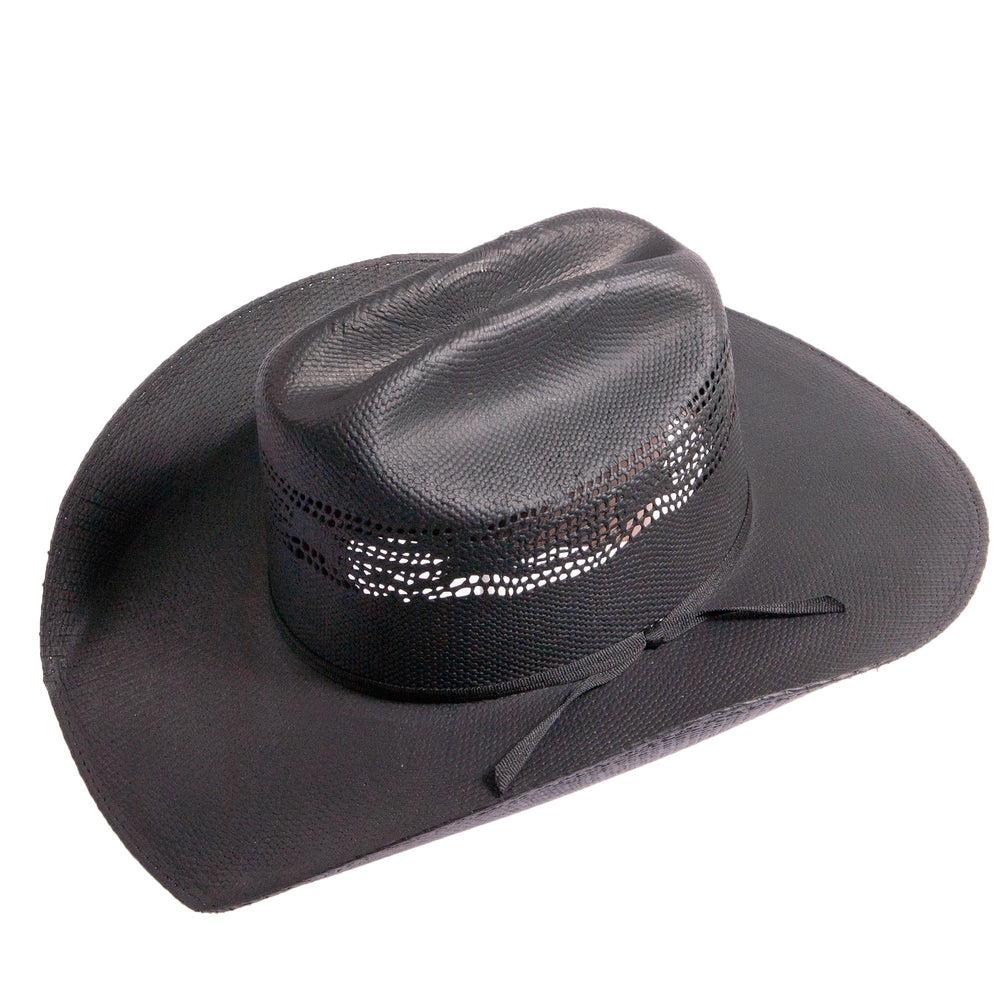 American Hat Makers Bozeman Black Straw Cowboy Hat