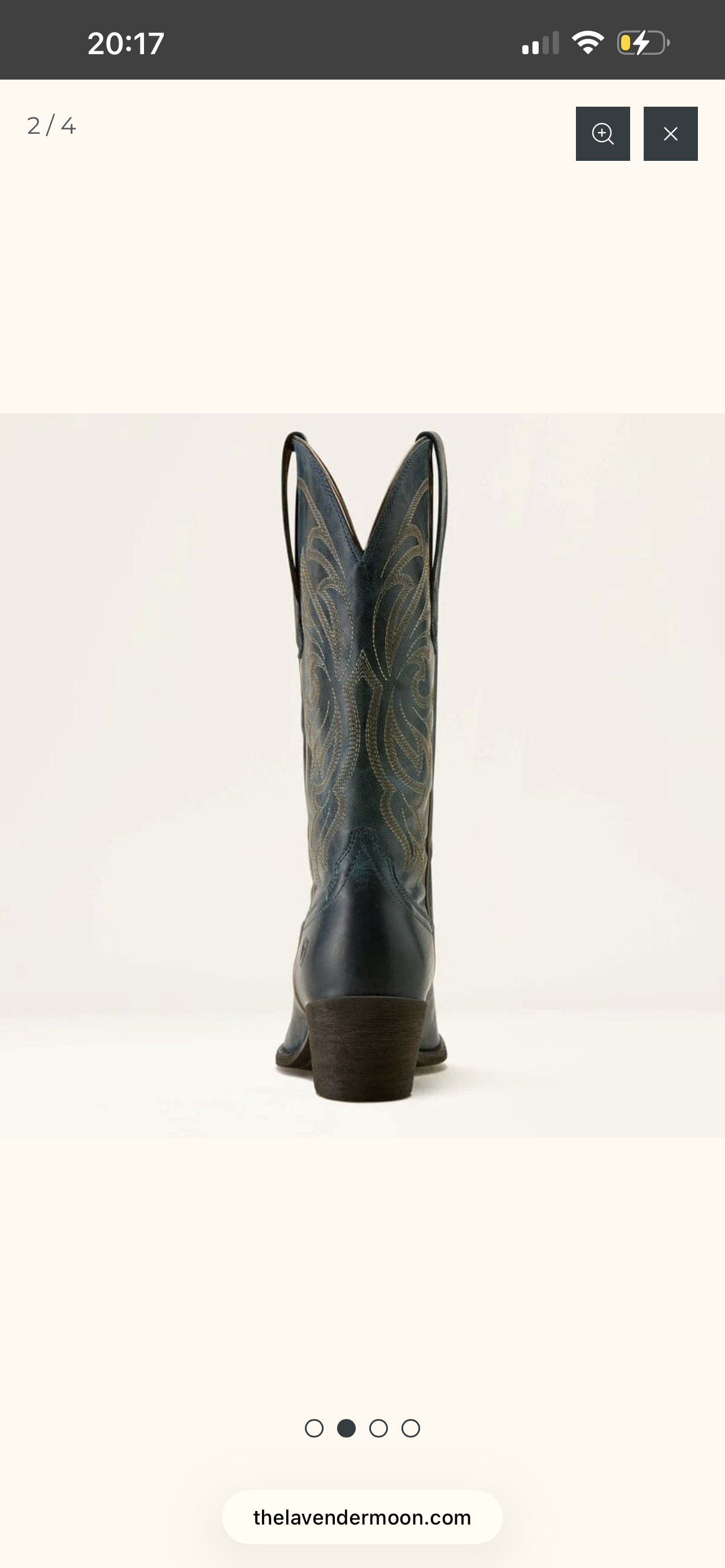 Ariat Heritage J Toe Stretchfit Western Boot Fresh Denim