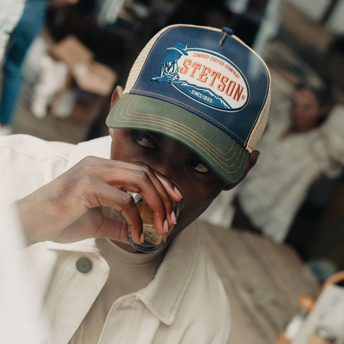 Stetson Cowboy Coffee Trucker Cap