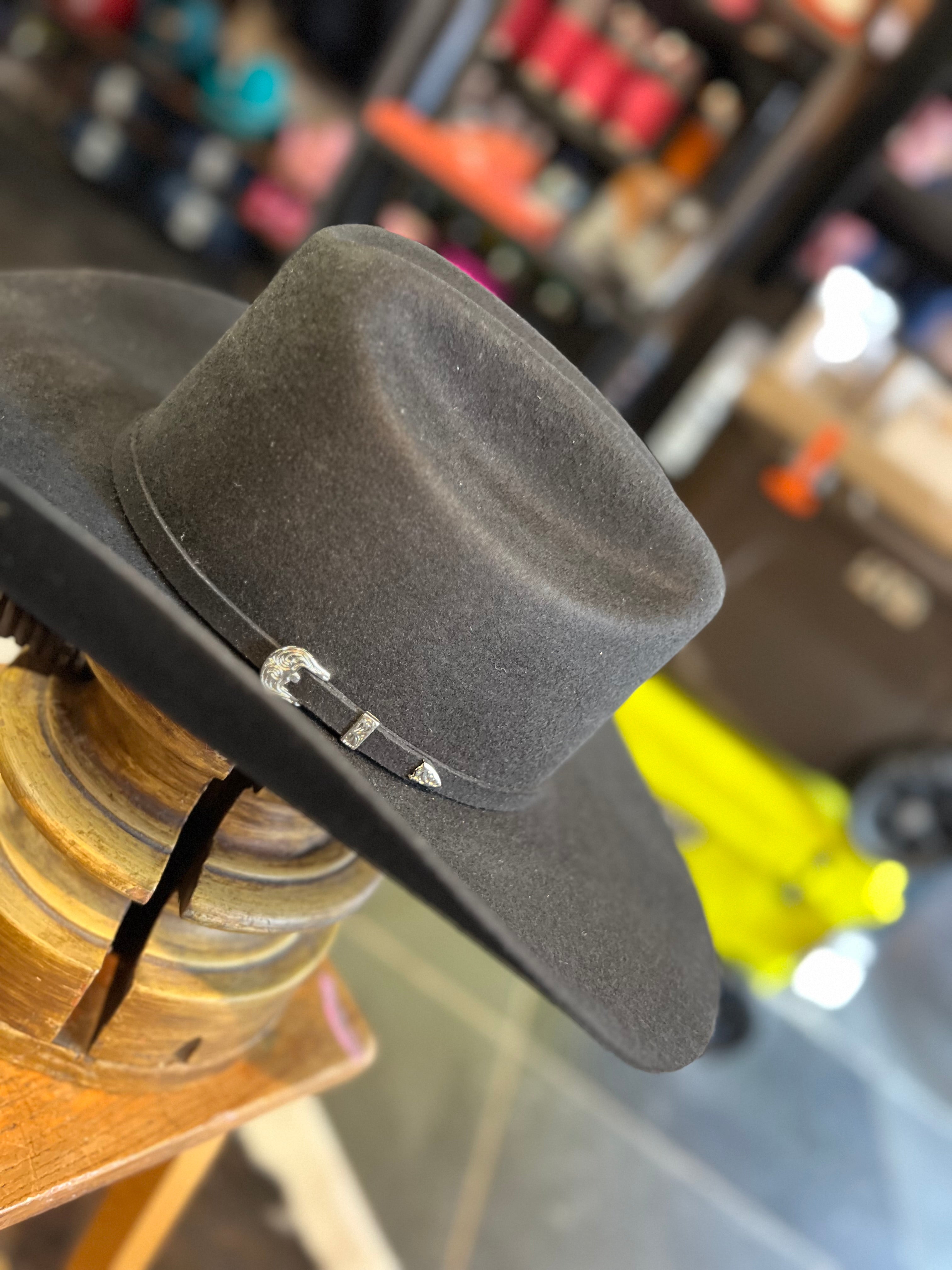 Ariat 2X Black Wool Felt Cowboy Hat