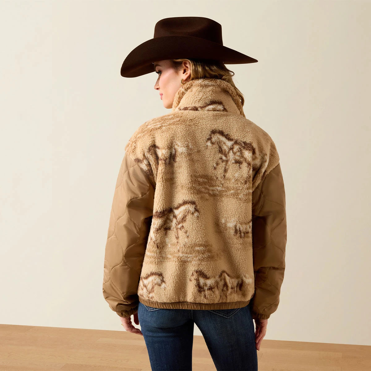 Ariat Women's Sherpa Fleece Jacket  Wild Horses