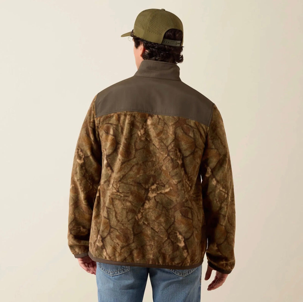 Ariat Basis Fleece Pullover Savannah Tan Camo