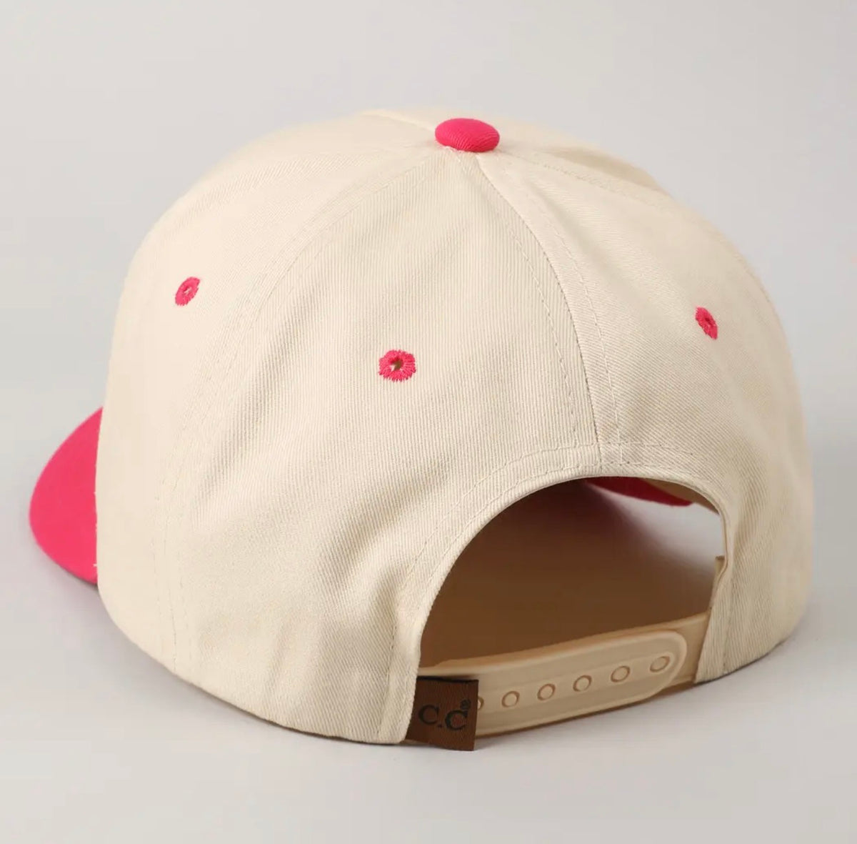 Messy Hair Wild West Cap Pink