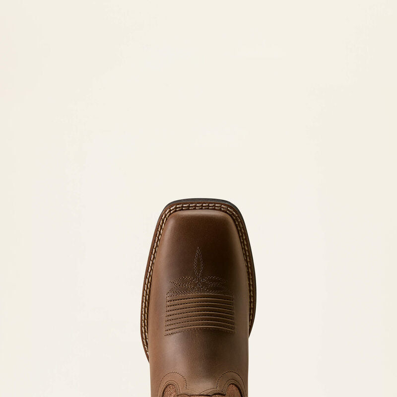 Ariat Cattle Caite Wide Square Toe Western Boot Mocha Dust