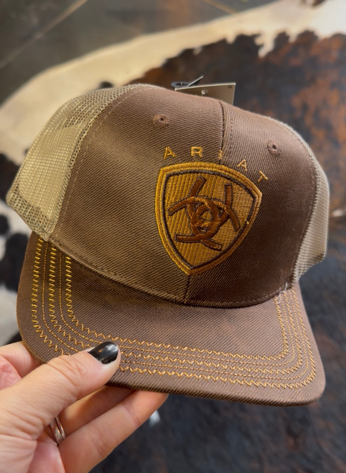 Ariat Brown Logo Cap