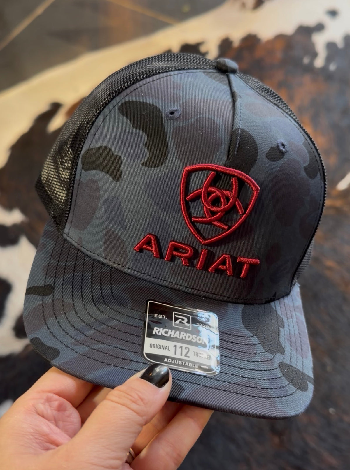 Ariat Blue Camo Logo Cap