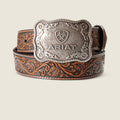 Ariat Tooled Leather Buckle Belt