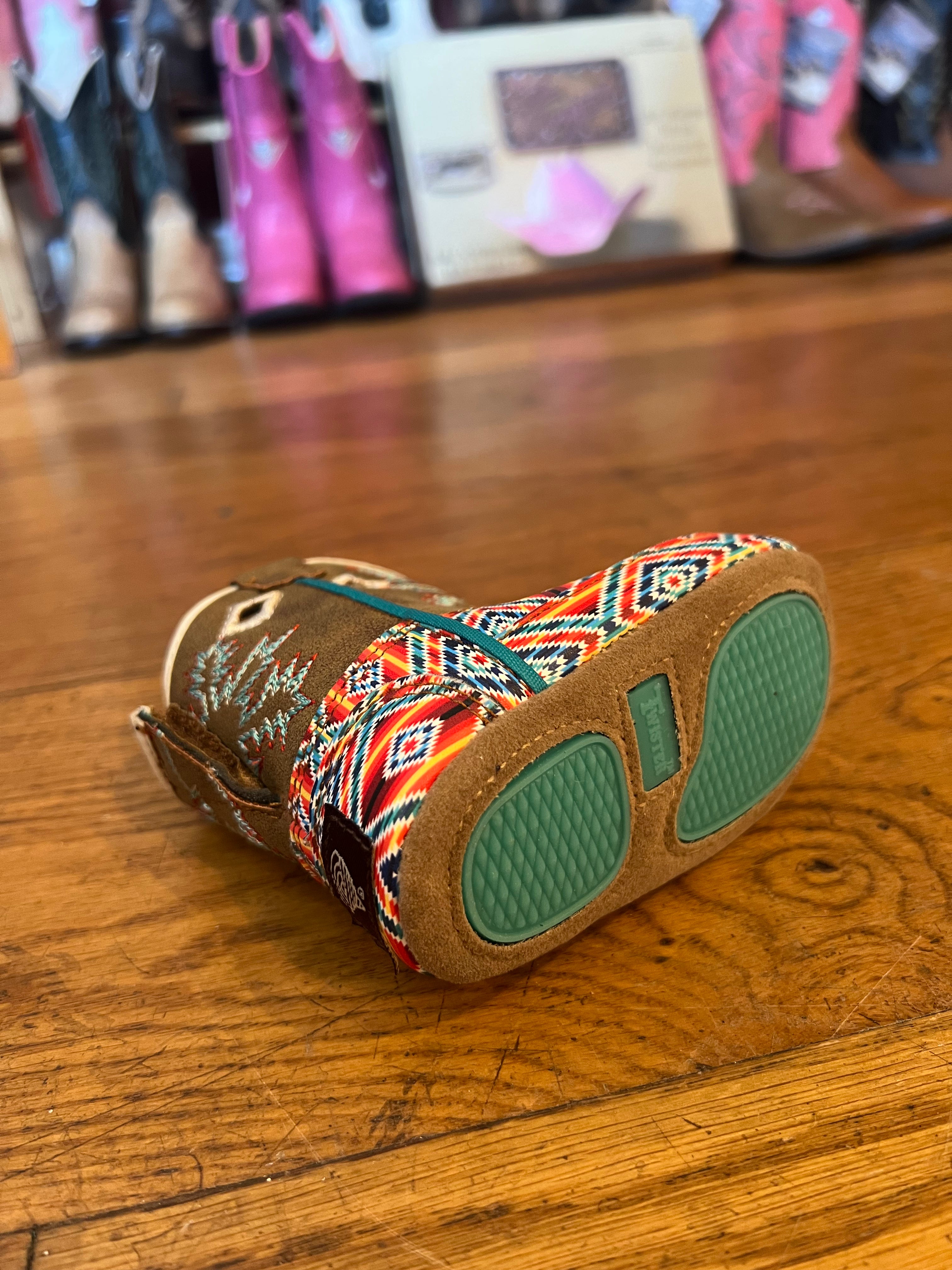 Twister Aztec Baby Buckers Cowboy Boots
