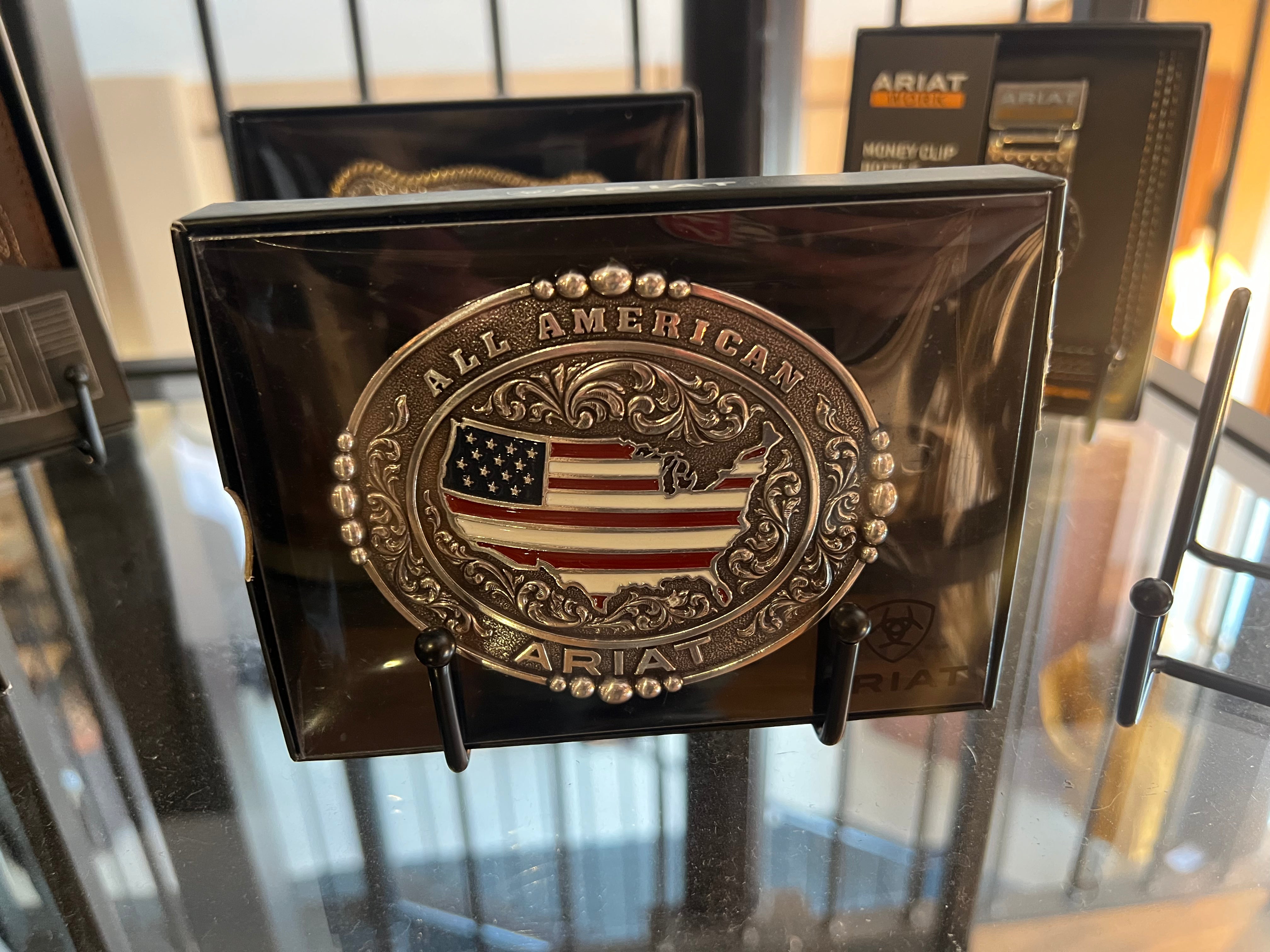 Ariat All American Western Rodeo Buckle – Silverbelly Western