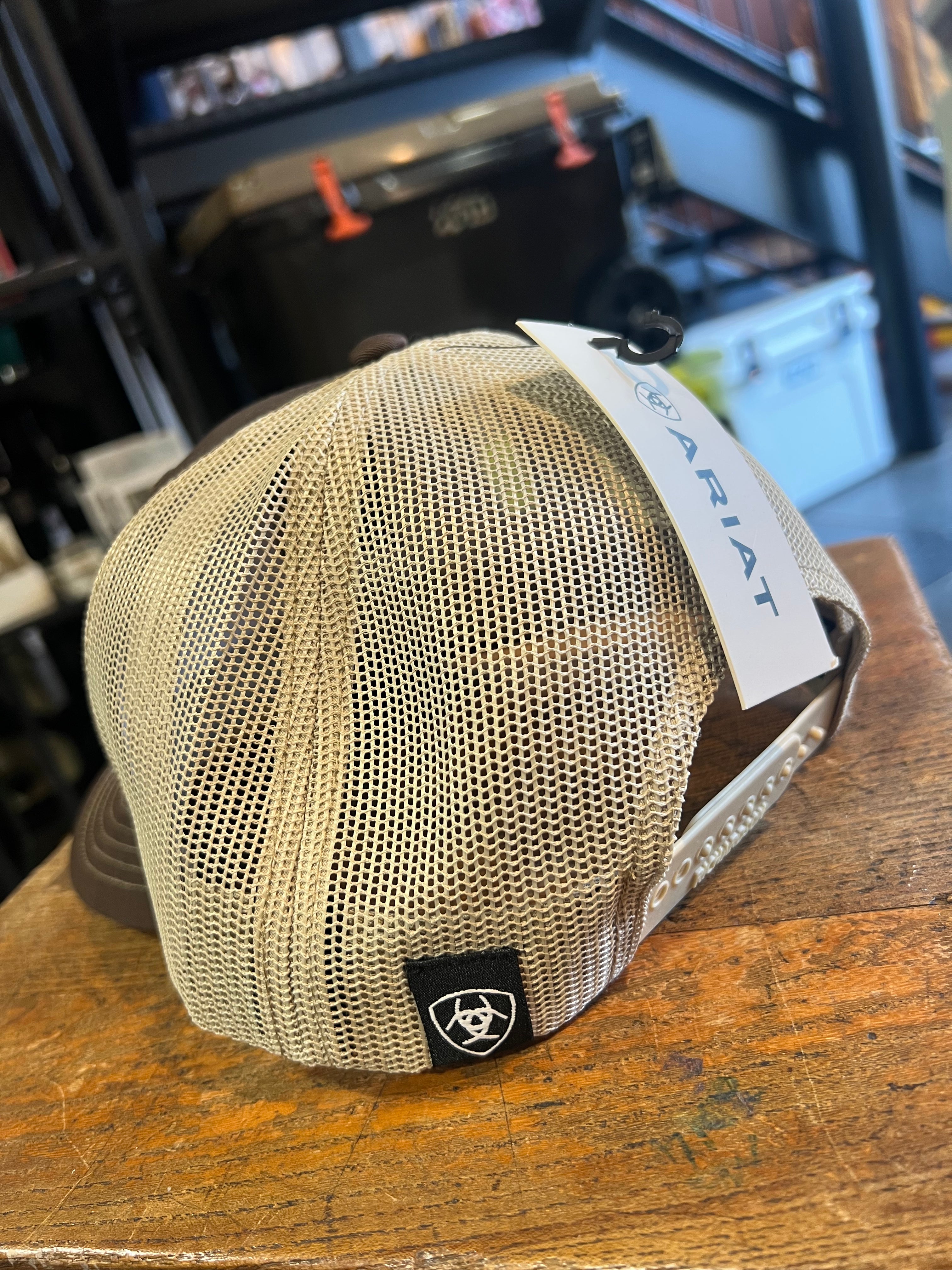 Ariat Brown Logo Trucker Cap