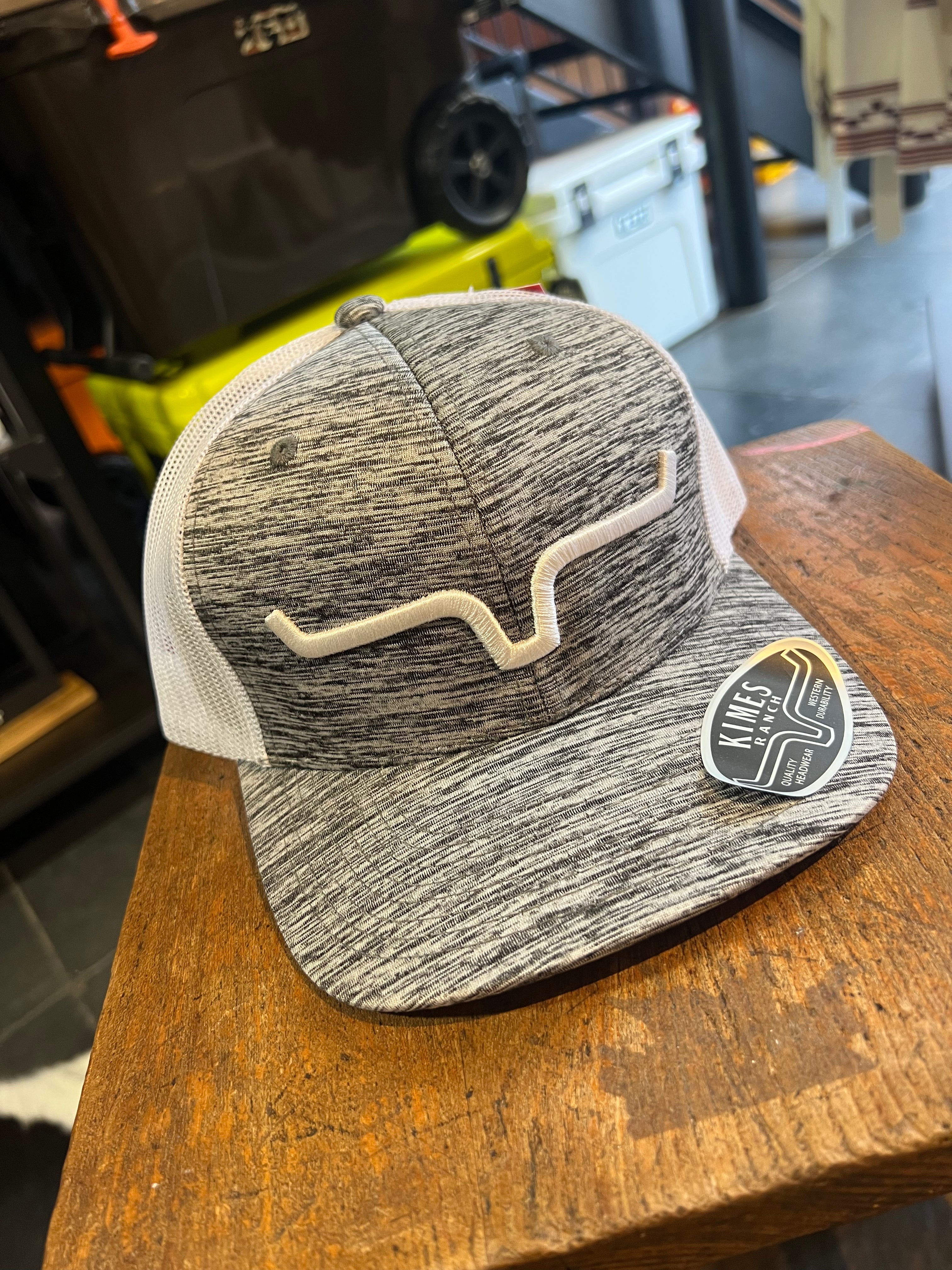 Kimes Ranch Grey Trucker Cap