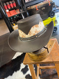 Genuine Leather Cowhide Brown Cowboy Hat