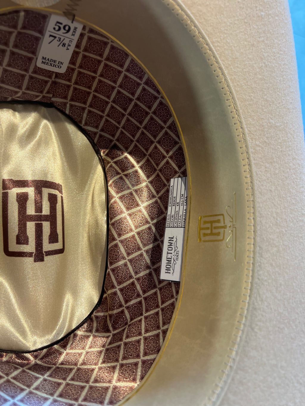 Hometown Hats 6X Beige Cowboy Hat