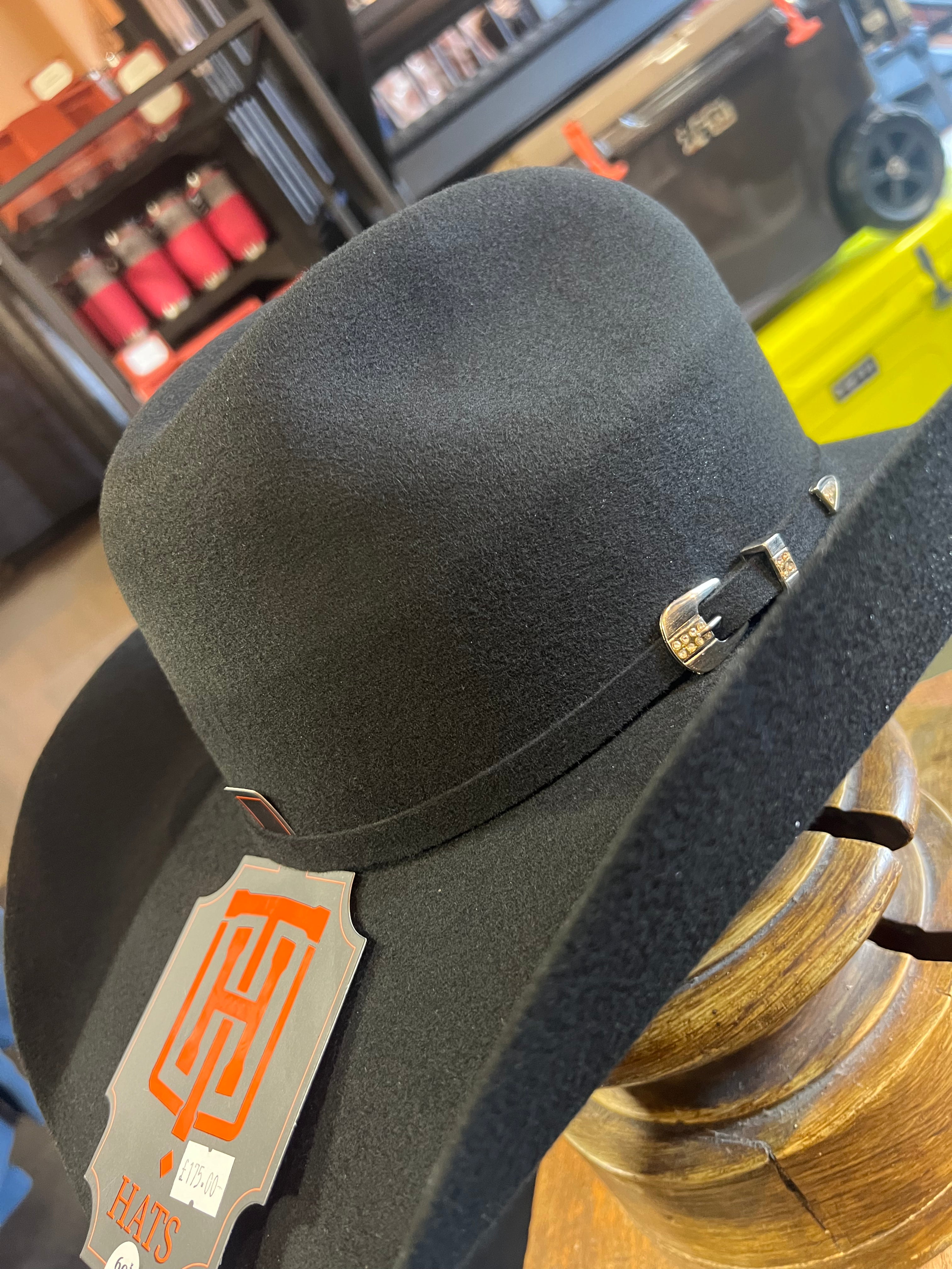 Hometown Hats 6X Black Cowboy Hat