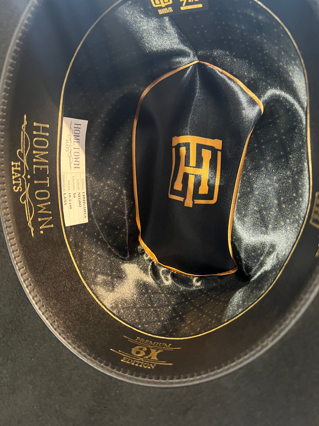 Hometown Hats 6X Black Cowboy Hat