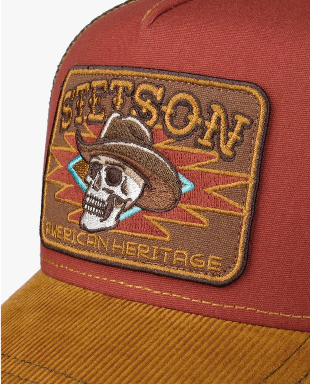 Stetson Corduroy Skull Trucker Cap