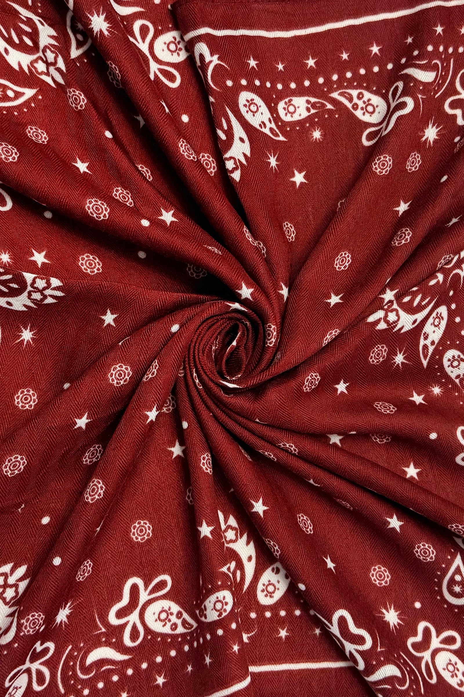 Star Burgundy Wildrag Bandana